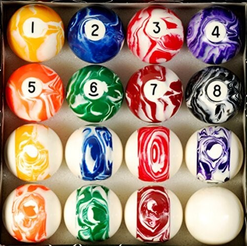 Pool Table Ball Set Marble