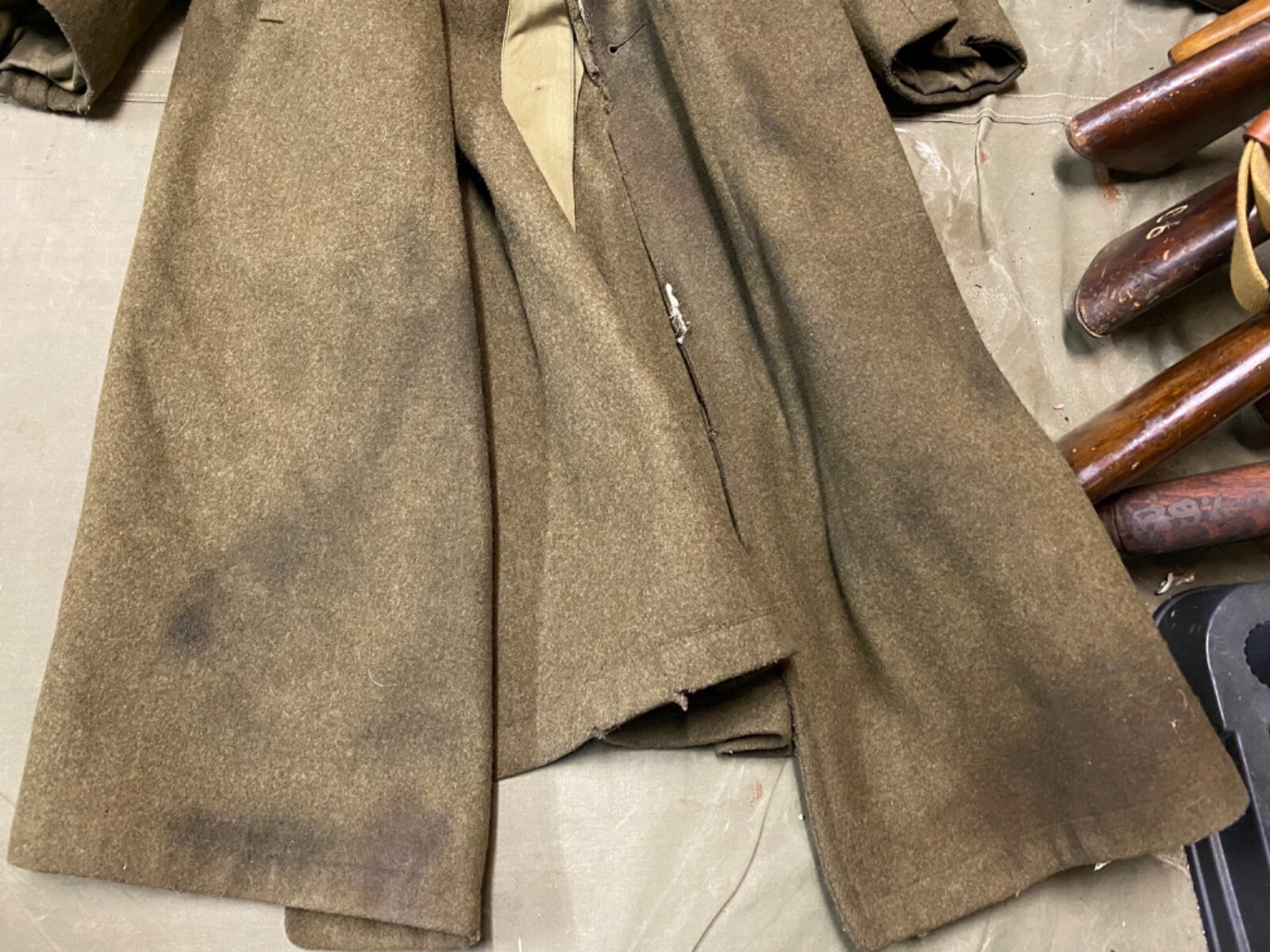 ORIGINAL WWII US ARMY WINTER M1938 GREATCOAT OVERCOAT- LARGE 44R