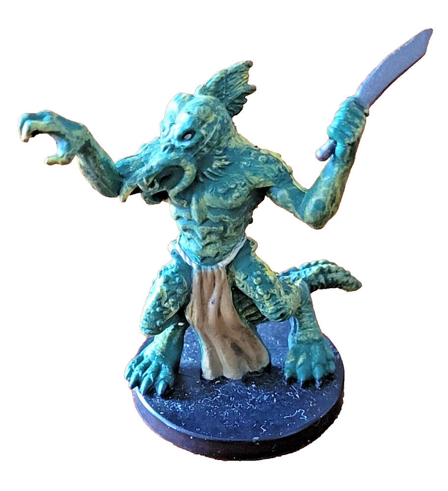 Half-Illithid Lizardfolk - Aberrations #34 U - D&D Miniatures - No stat card.