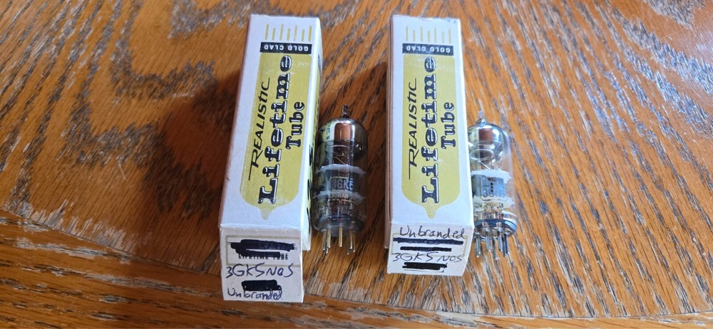 (2) Unbranded NOS 3GK5 Vacuum Tubes Tested