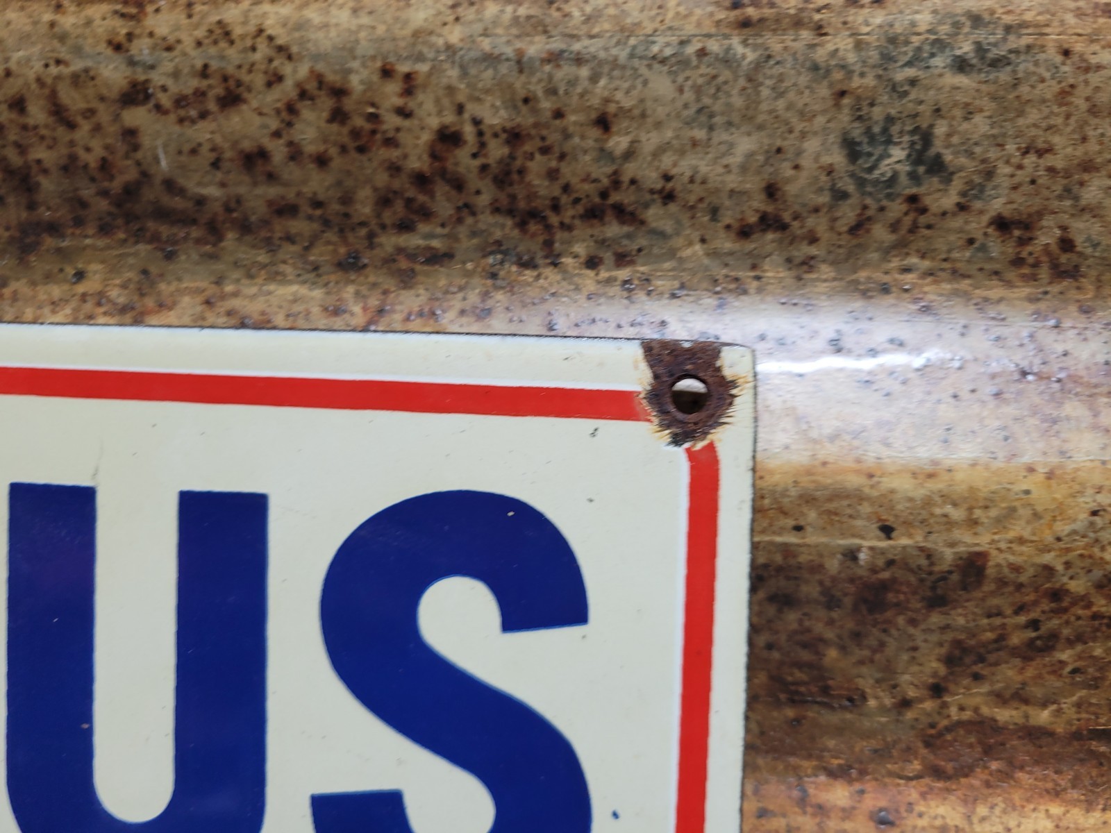 VINTAGE JESUS PORCELAIN SIGN OLD BAPTIST CHURCH RELIGIOUS BIBLE BEAUMONT TX GOD