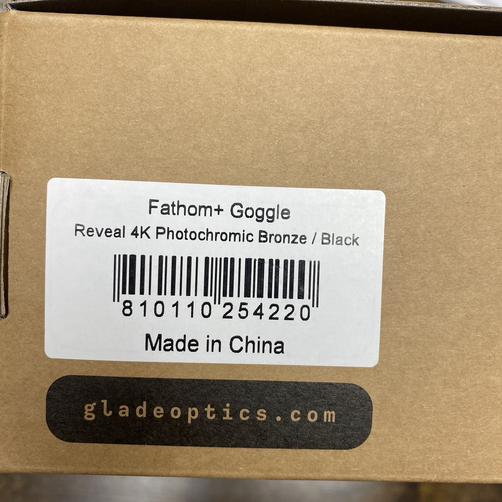 Glade Optics Fathom+ Reveal 4K Photochromic Ski Goggles Bronze/Black - MSRP $239