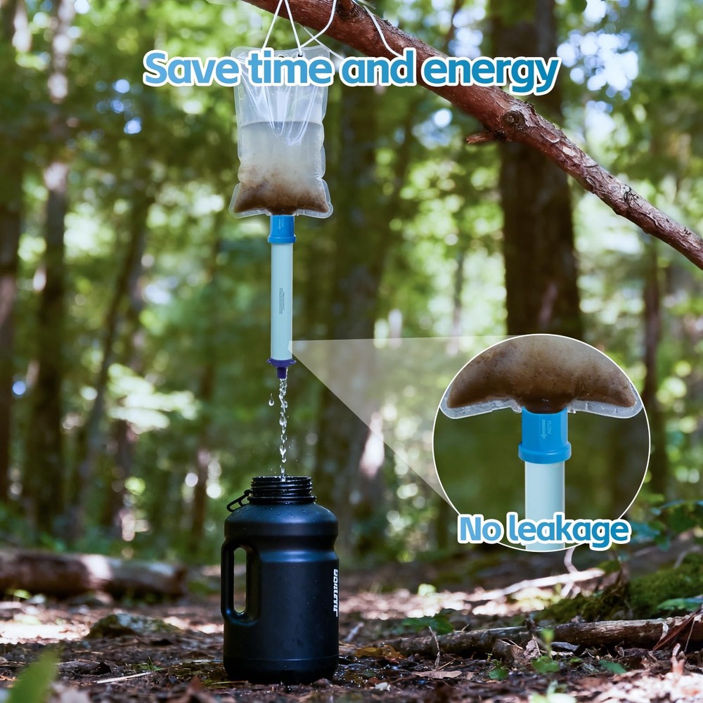 2 Pcs Water Filter Coupling Compatible with LifeStraw, Easy Drinking & Sharin...