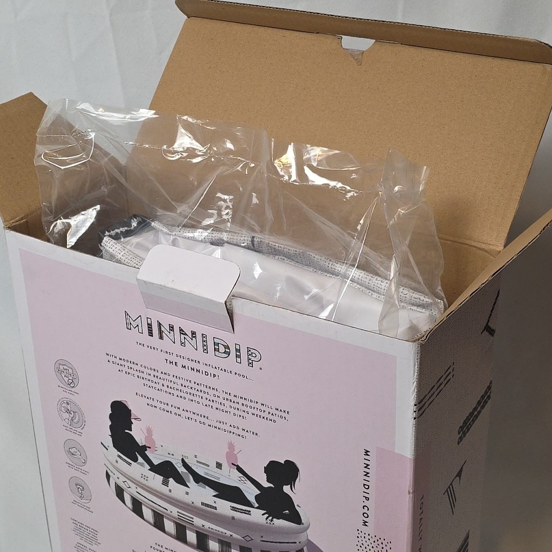 LA VACA MinniDip Totally Whoaven Inflatable Adult Kiddie Pool 5.5.FT W x 1.5FT H