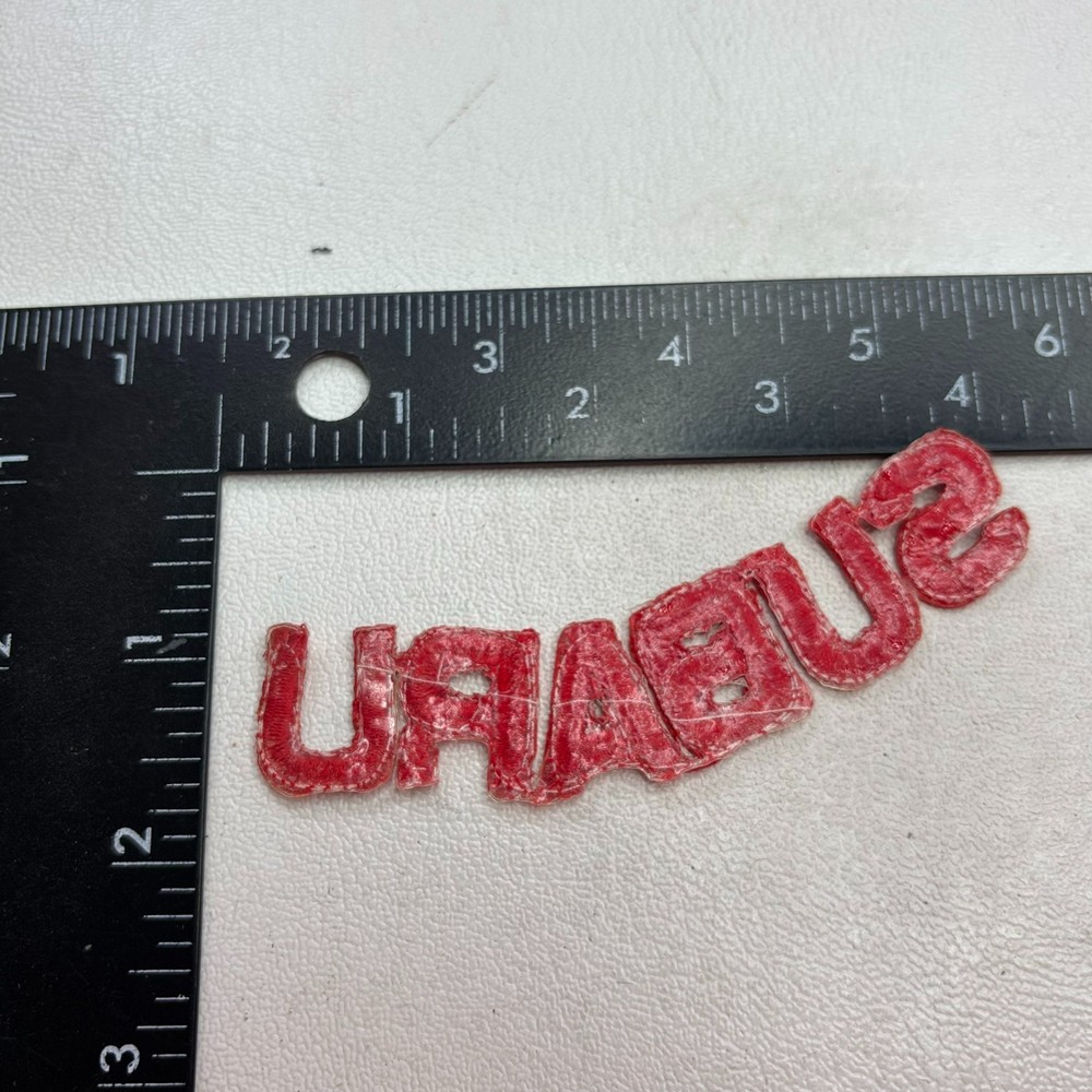 Doesn't Lay Even Red SUBARU Car Auto Patch 00.8