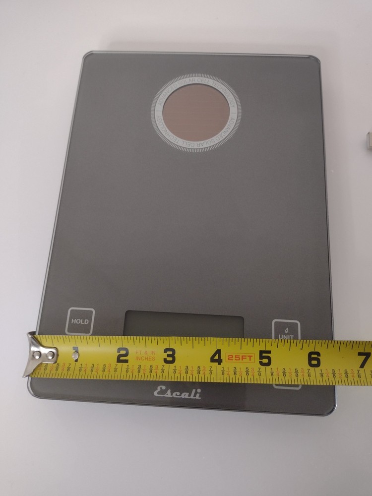 Escali Digital Kitchen Scale with USB Cable And Solar Charge