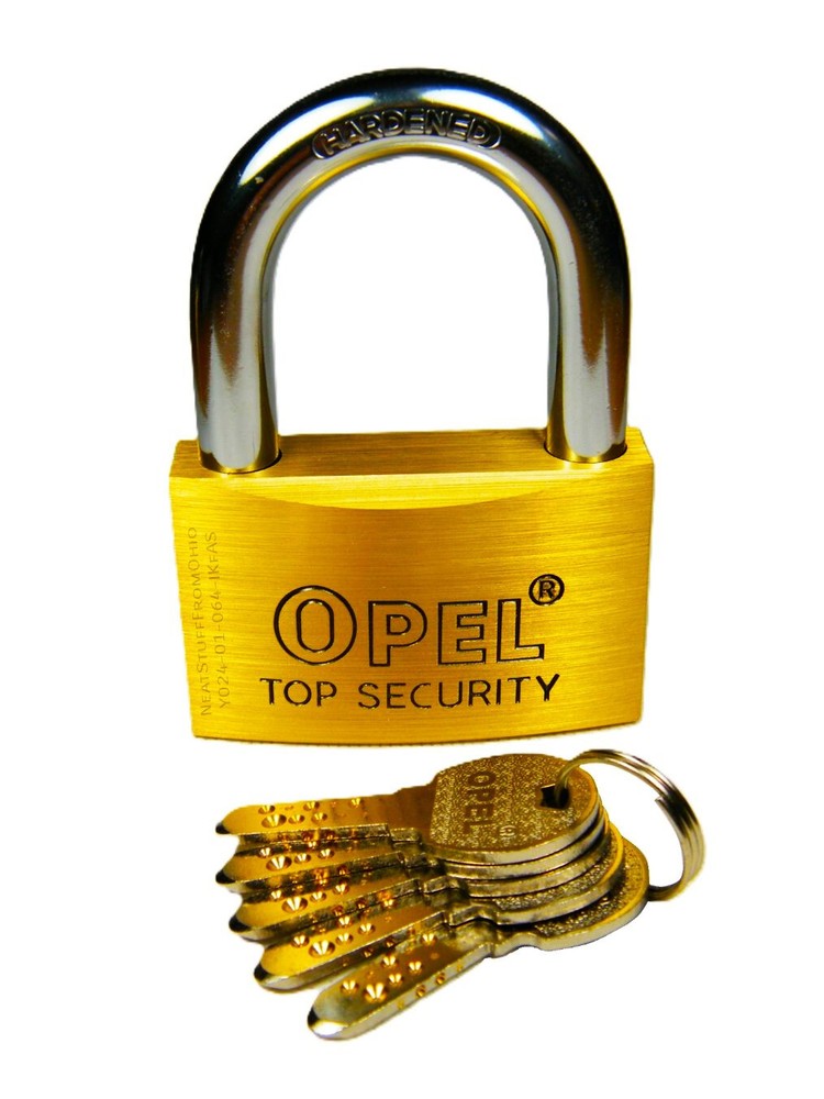 PADLOCK, DIMPLE KEYS (5), DIFFICULT TO DUPLICATE, HIGH-SECURITY, 70MM MEGA-SIZE