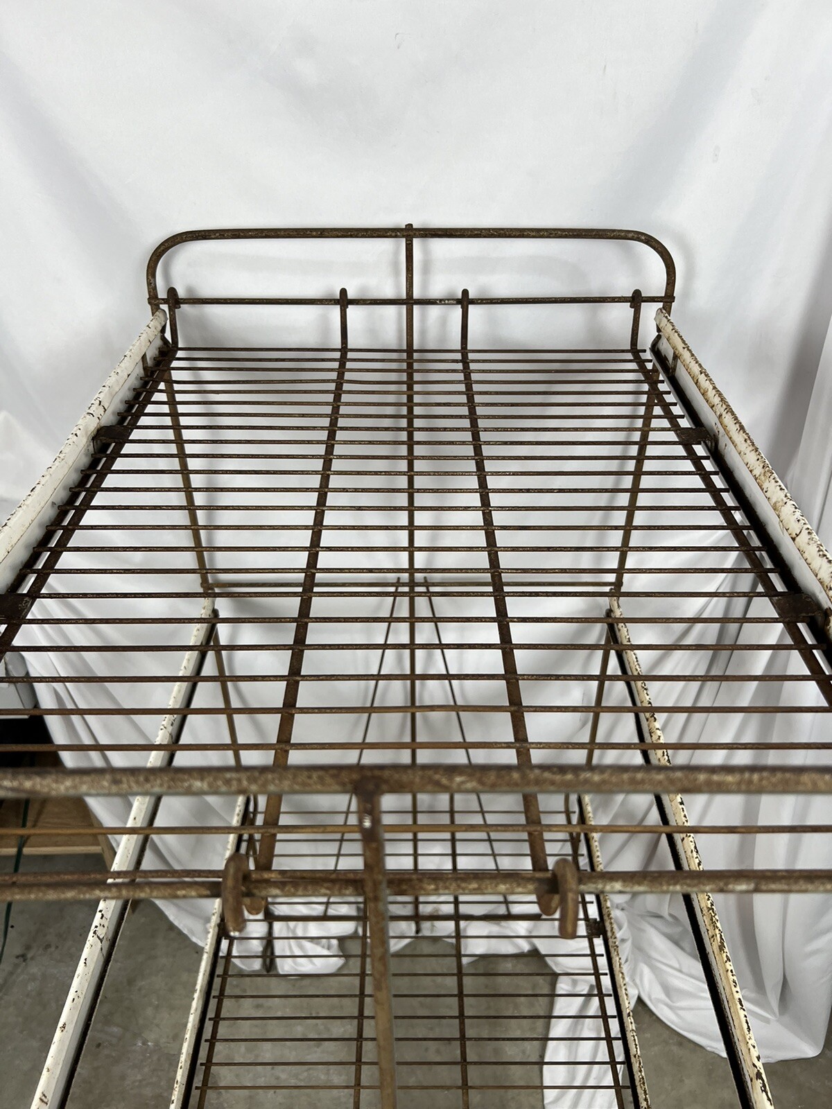 Vintage NEHI Beverages Metal Soda Rack “FULL QUART-SERVES SIX” 47x27x21