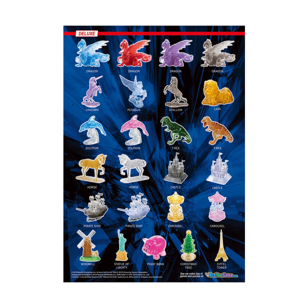 New - BePuzzled 3D Crystal Puzzle - Eagle: 62 Pcs - Ages 12+ | 1 player