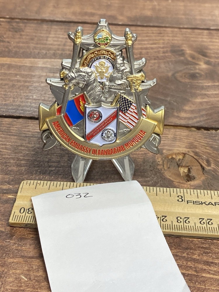 USMC MSG Ulaanbaatar, Mongolia - Marine Security Guard Challenge Coin Embassy