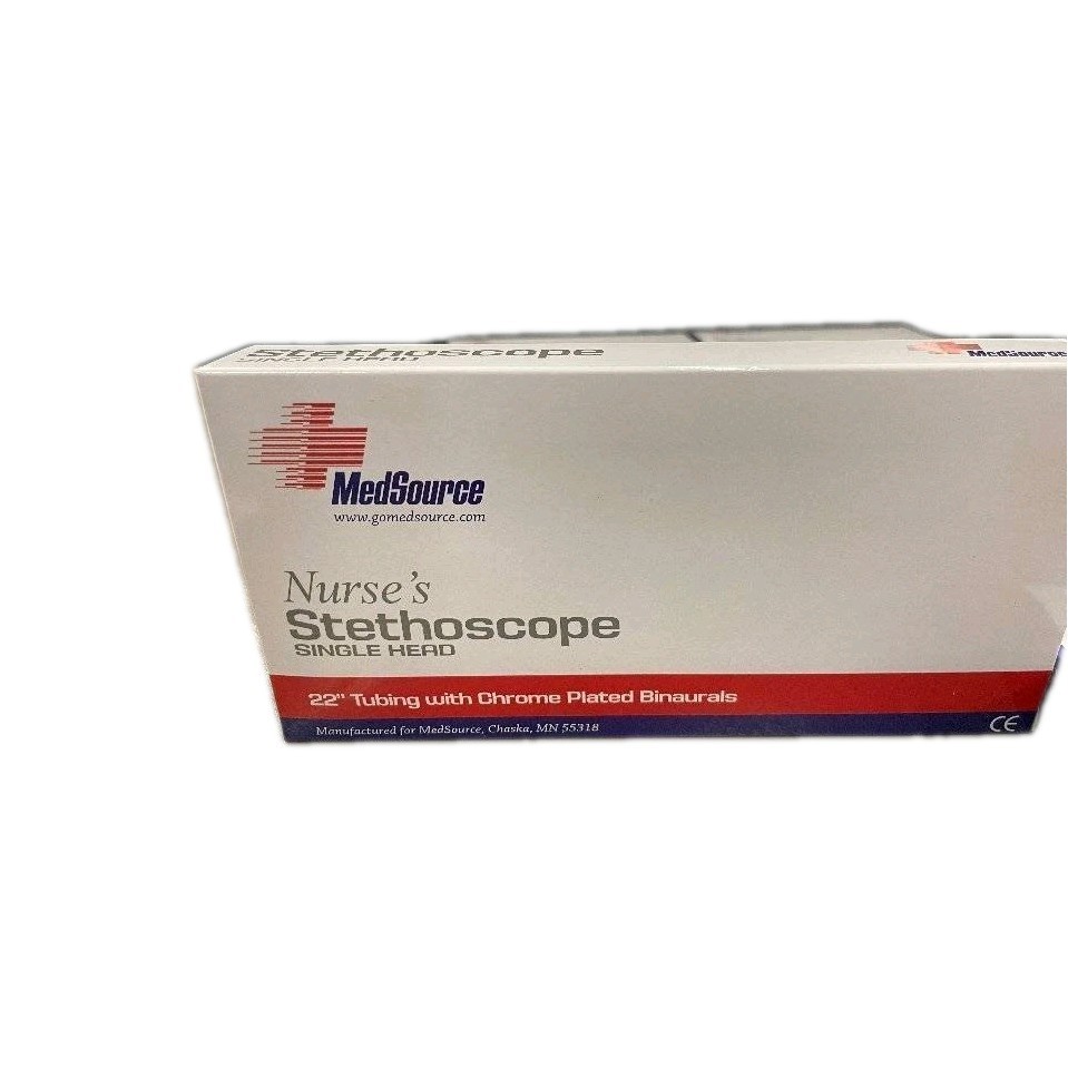 MedSource Labs Single Head Stethoscope, Black (1 EACH)