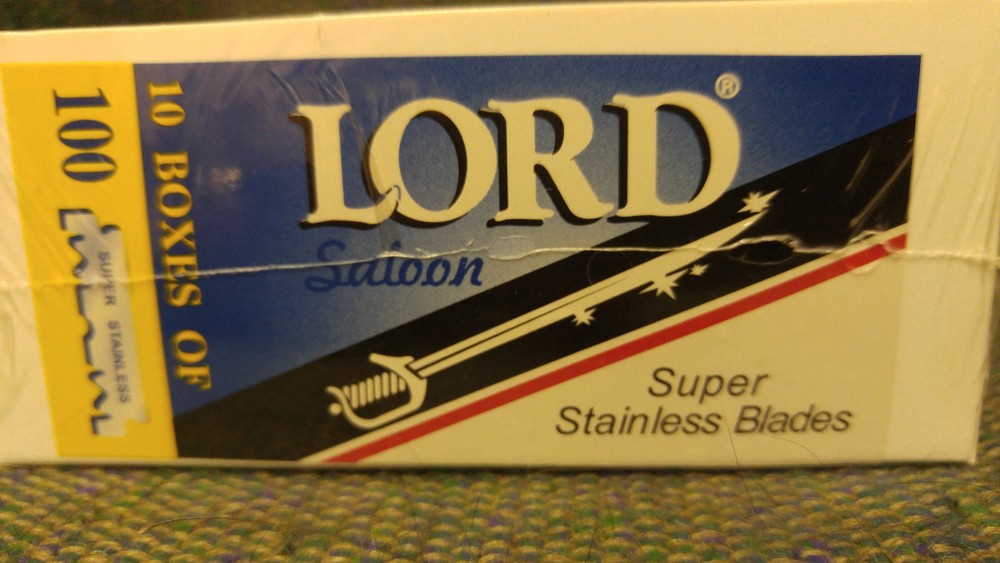 1000 Lord Super Stainless Single Edge Razor Blades (10 Boxes)
