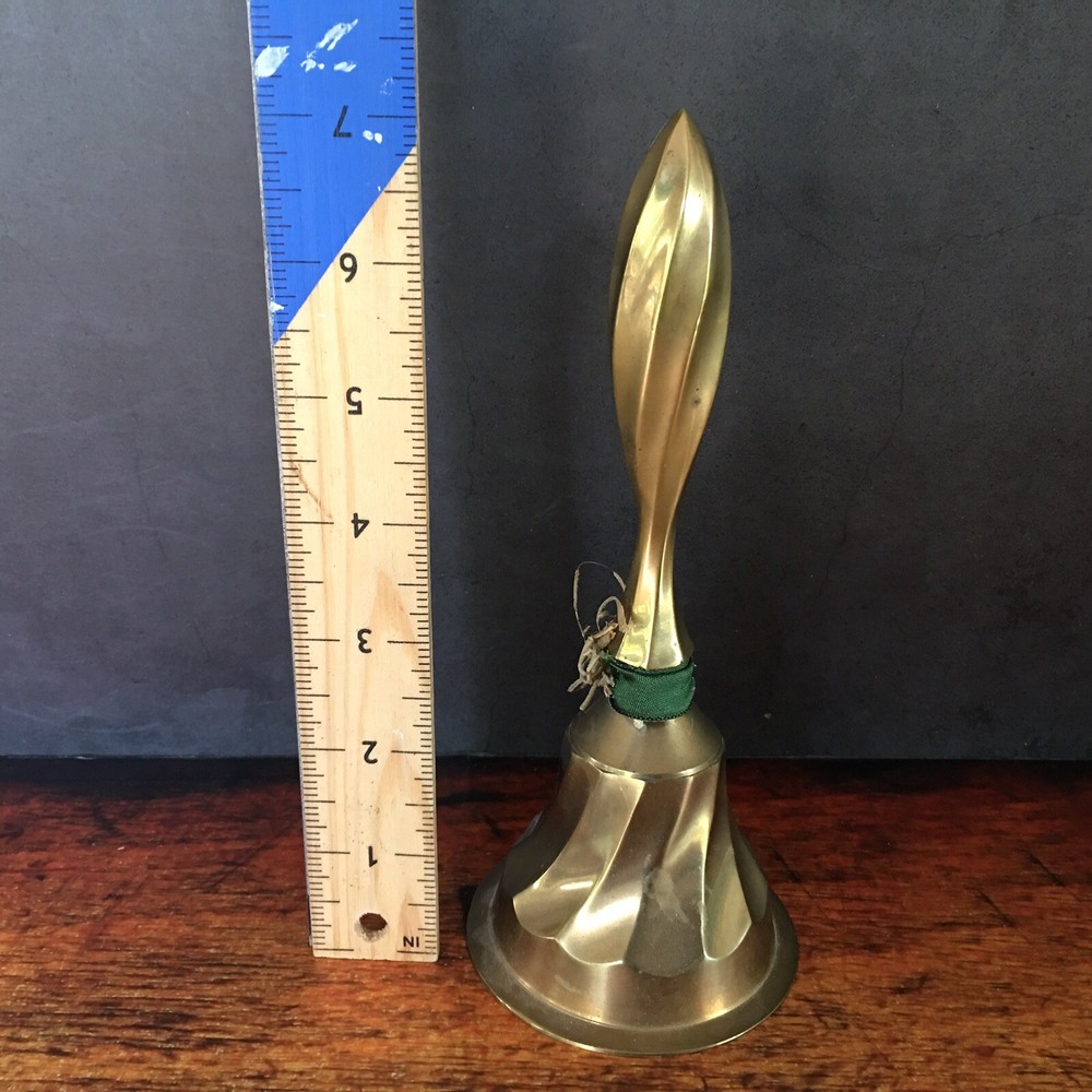 Twisted Brass Bell Made in India 7"