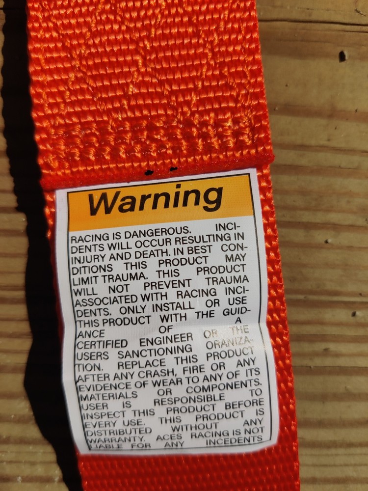Aces 4 point harness e 4 certafied new open box