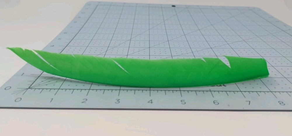 100 Pack Bullseye Feathers FULL LENGTH 9" Right Wing: Solid Hunter Green