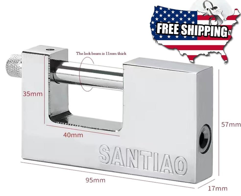 D-Shaped Heavy Duty Warehouse Padlock/Chain Lock 100mm Shipping Container Garag