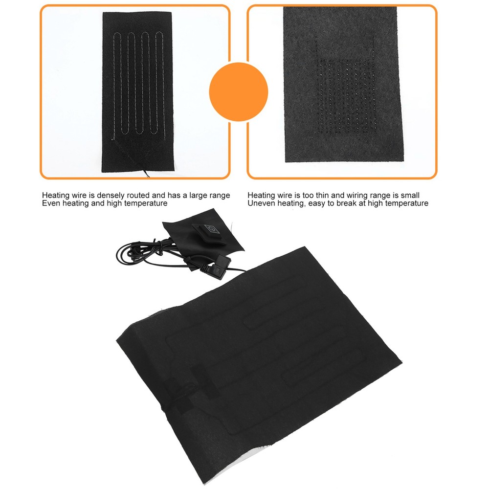 Temperature Adjustable Electric Heating Sheet USB Heating Pad For Clothes Vest