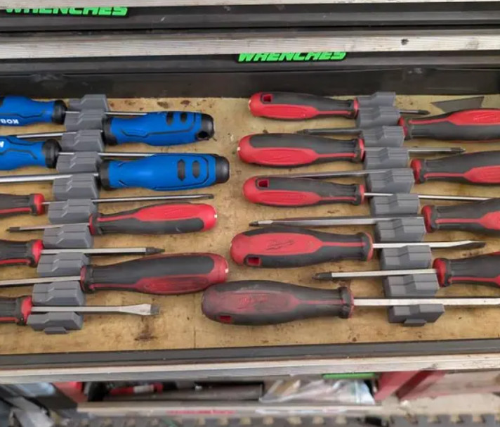 Magnetic Screwdriver Holder Modular Organizer for Toolbox Storage