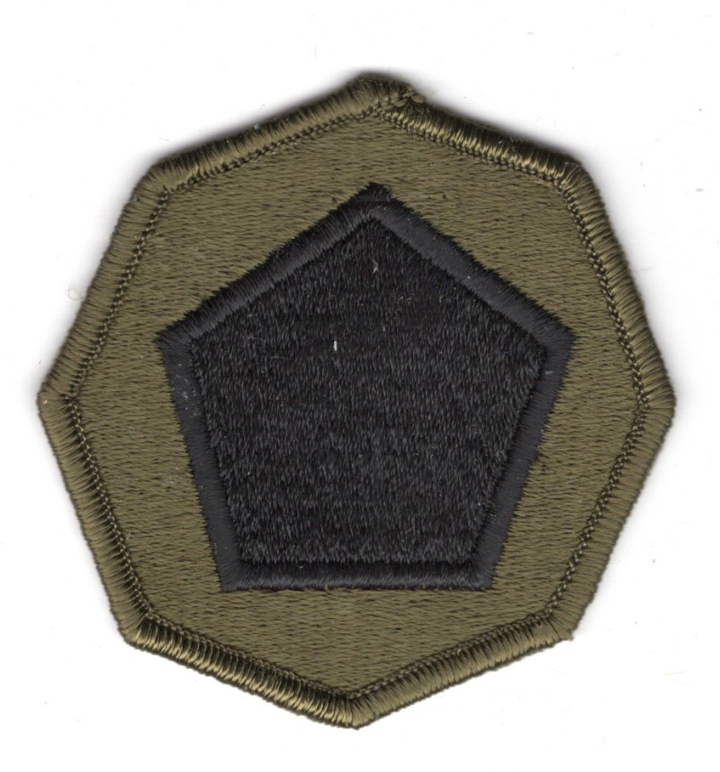 Army Patch: 85th Army Reserve Support Command - subdued, merrowed edge