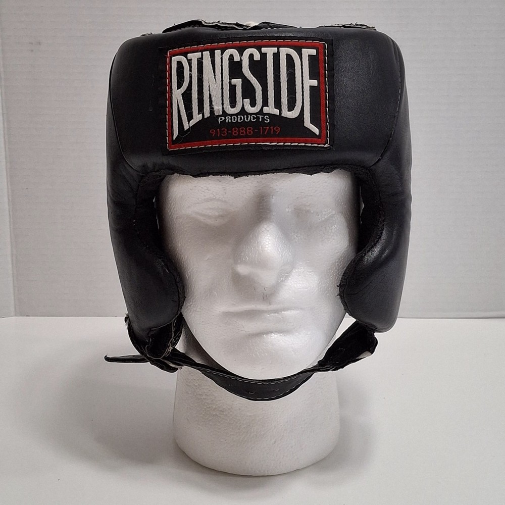 "RINGSIDE", LEATHER, BOXING HEAD PROTECTOR