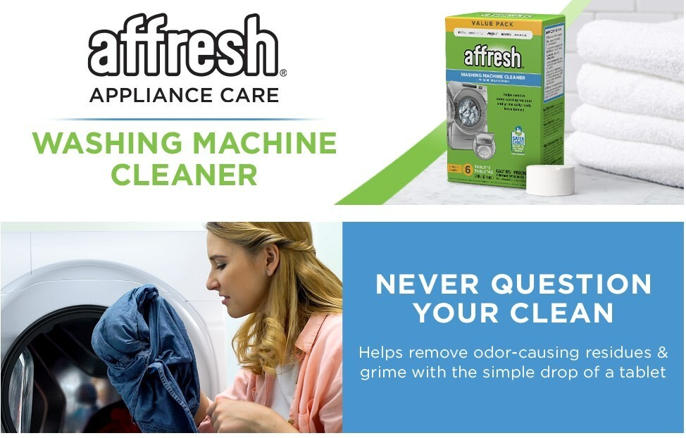 Washing Machine Cleaner Tablets Affresh Sparkling Cleans Deep Inside Washers -HE