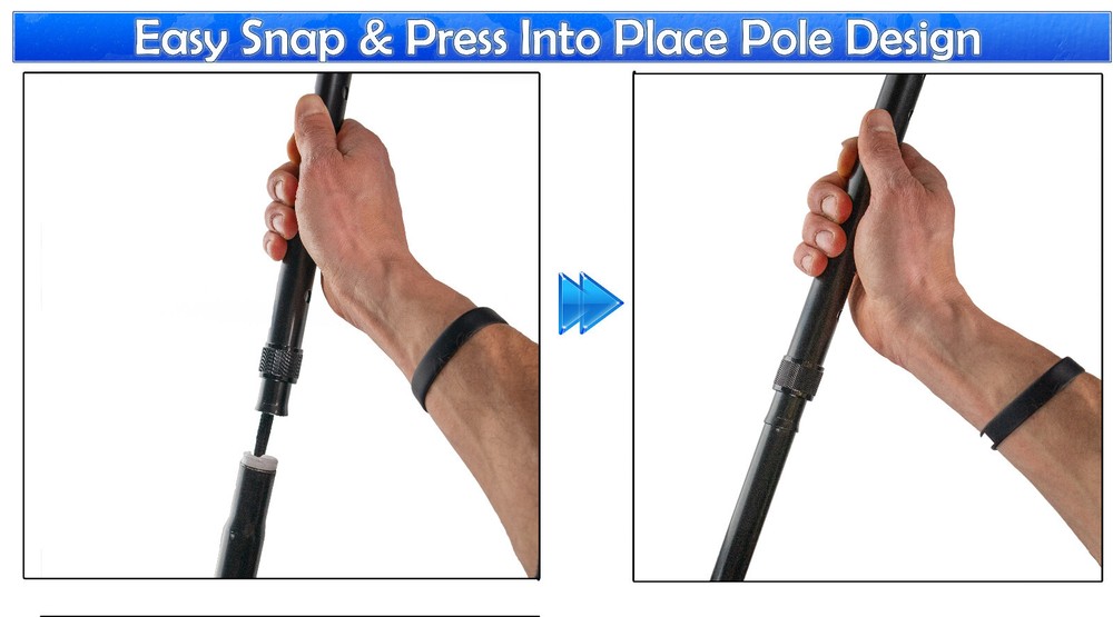Posture Correction Walking Stick Cane - Self Standing Adjustable Height Foldable