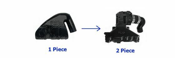 MerCruiser V6 One-Piece Exhaust Manifold riser Conversion 4.3 elbow kit set elbo
