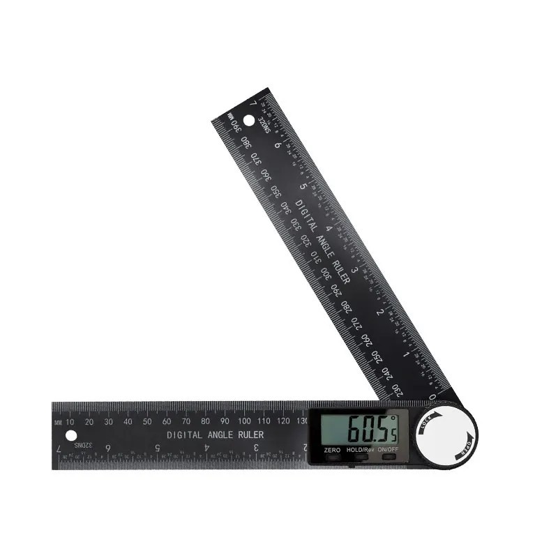 Third Generation Protractor Angle Finder Gauge 2in1 Digital Ruler Detector Scale