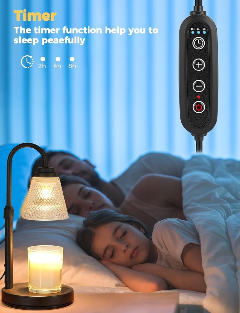 Candle Warmer Lamp with Timer Dimmer