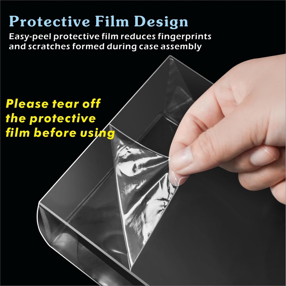 10PCS Plastic Protector Case For Booster Bundle/Build & Battle Foldable Clear...