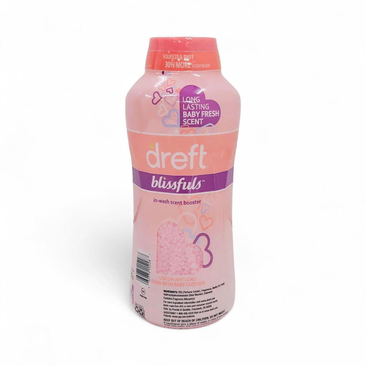 Dreft Blissfuls In-Wash Scent Booster Beads, Baby Fresh 39.9 oz