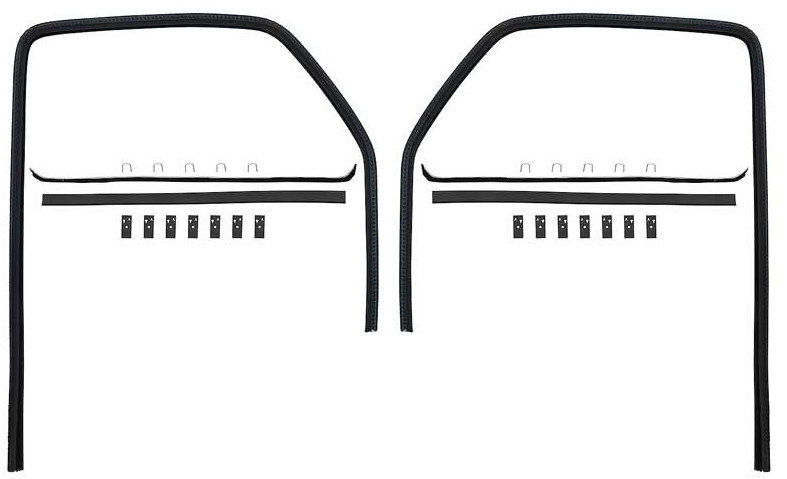 OER Windowfelt Glass Run Set Without Division Bar 1947-1950 Chevy and GMC Trucks