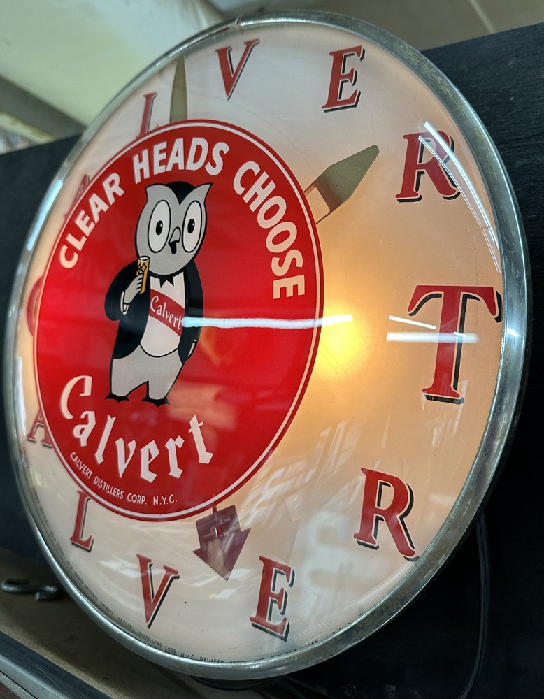 Calvert Distillers Corp. Round Wall Clock GA20357