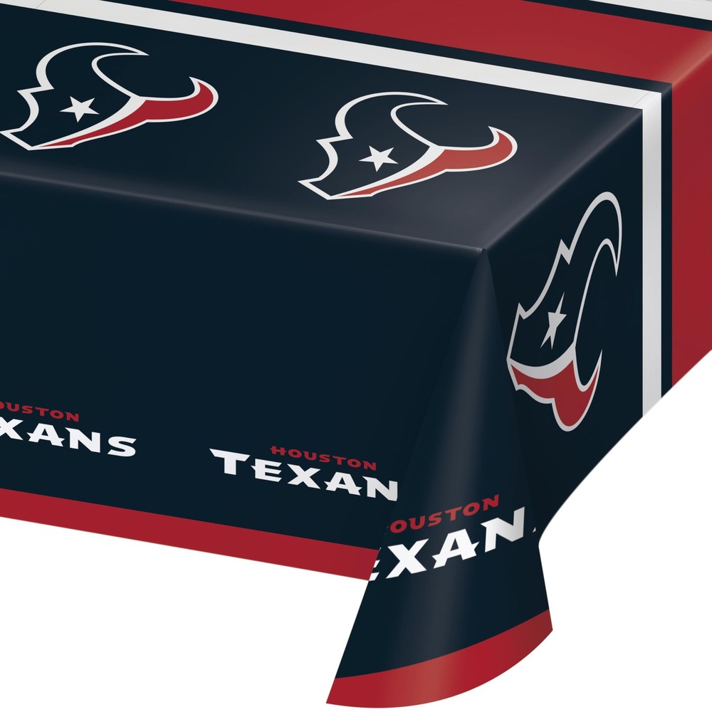 Houston Texans Plastic Tablecloths, 3 ct