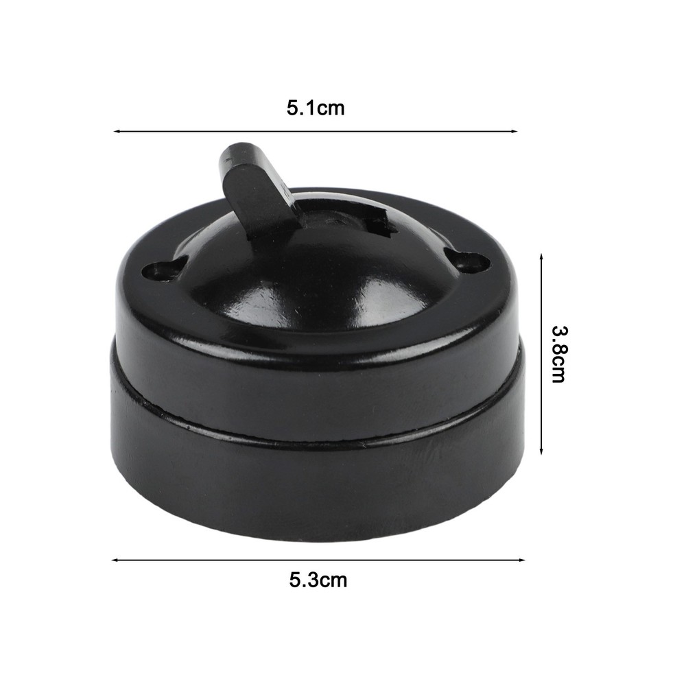 Round Single Control Retro Light Switch Old Fashioned Wall Mount Home Decor New