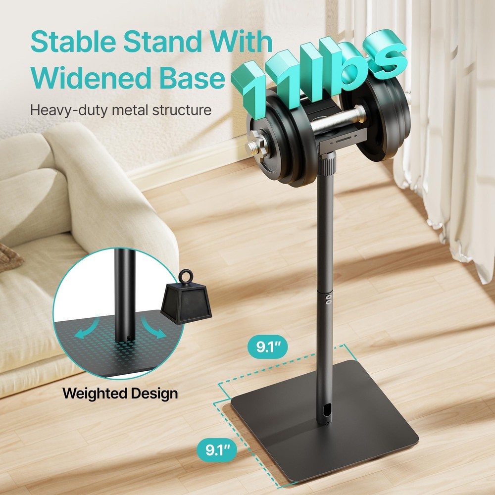 Height-Adjustable Speaker Stands Pair,11LBS Capacity,Height Adjustable from 3...