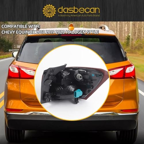 Outer Taillight Assembly Compatible with 2018 2019 2020 Chevy Left Driver Side