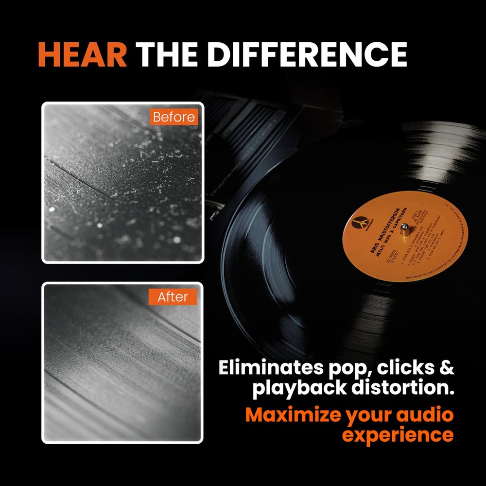 Vinyl Buddy Ultimate 5-Piece Record Cleaning Kit | Includes: black