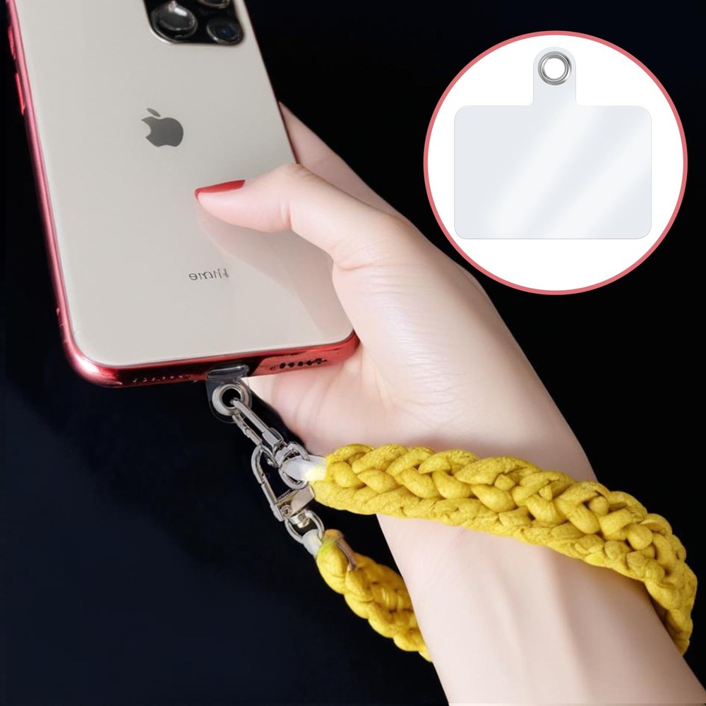 20 Pcs Phone Lanyard Strap Kit - Universal Wrist & Small, White