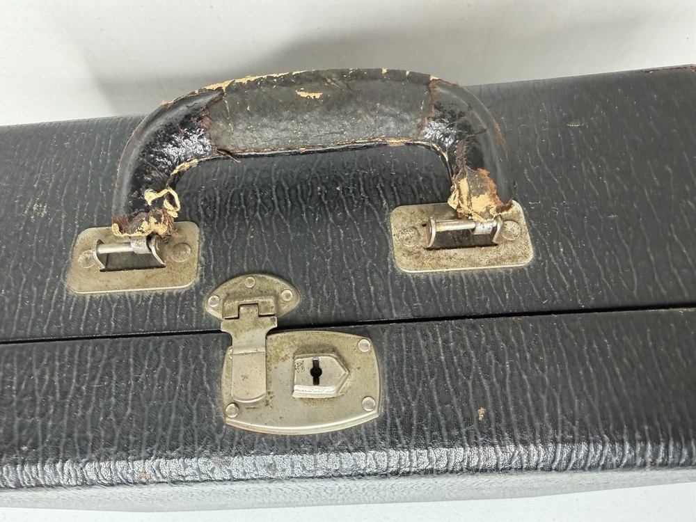 1938 Smith Corona Standard Floating Shift Typewriter ~ Glossy Black ~ with Case