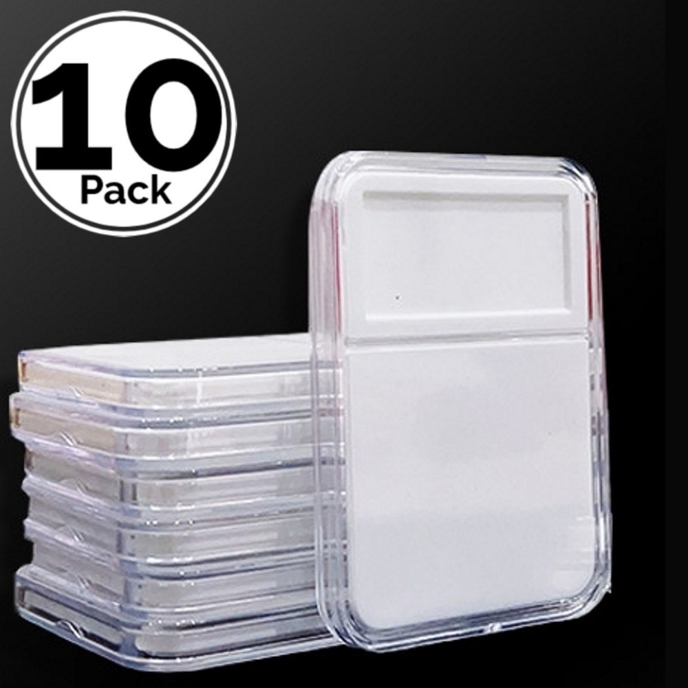 10 Pack Stamp 1.6 x 2 Inch Display Slab Snap Holders