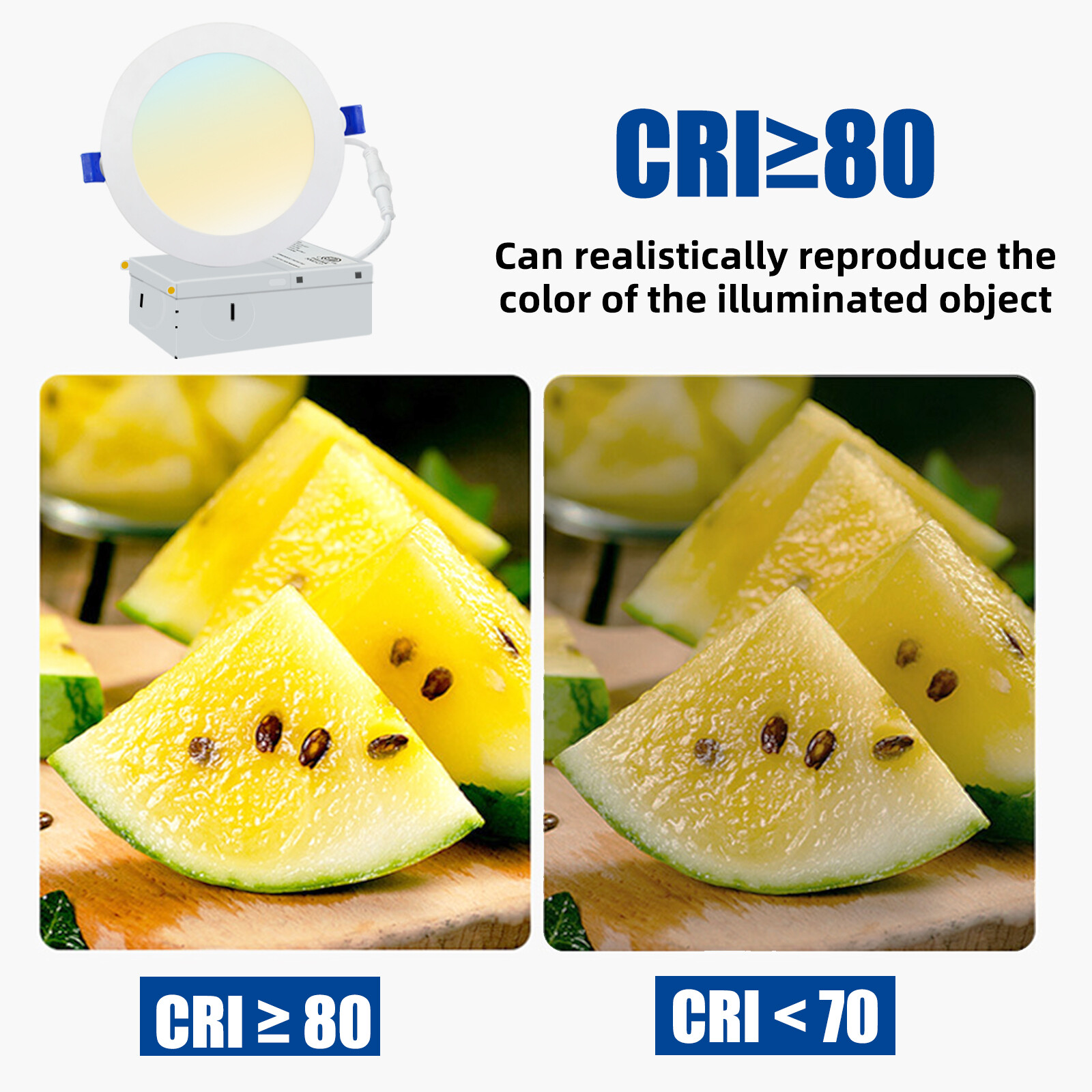 6/12/24/36/48 Pack 6 Inch LED Recessed Light with 3CCT- Canless Ultra Thin Wafer