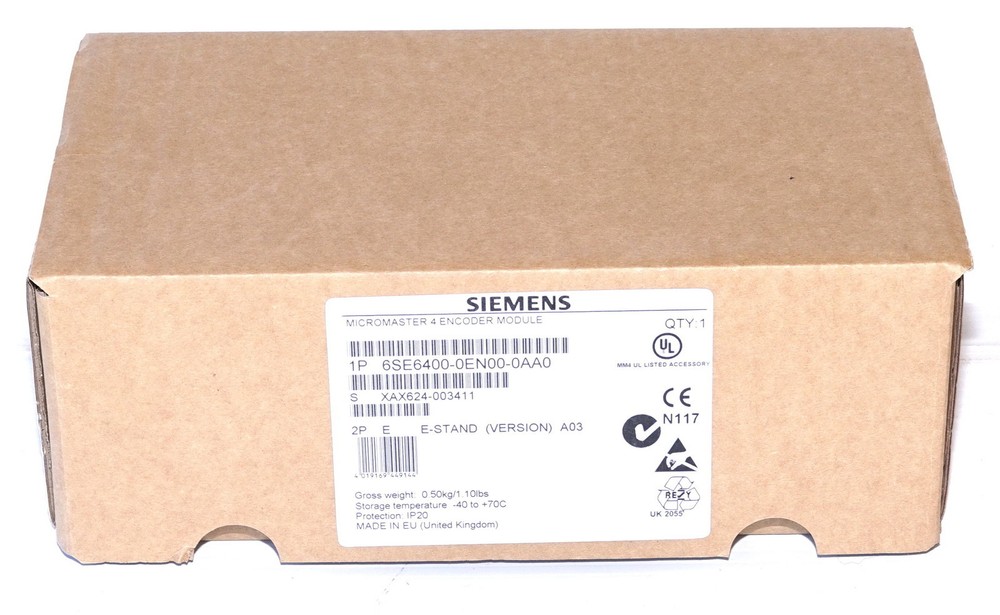 Siemens 6SE6-400-0EN00-0AA0 Micromaster 4 Encoder 5V/24V *NEW*