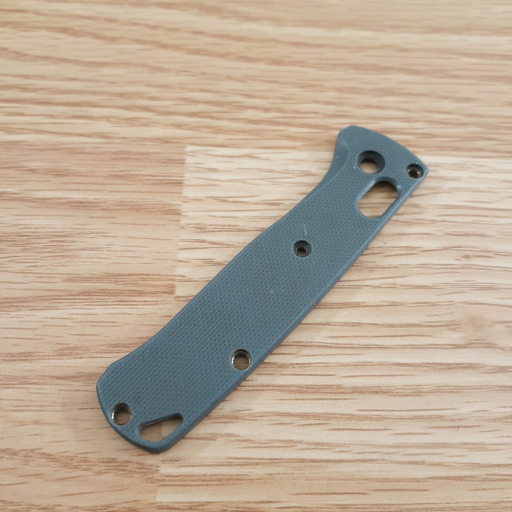 Flytanium Handles Fits Benchmade Mini Bugout. Blue-Gray Medium G10 Construction