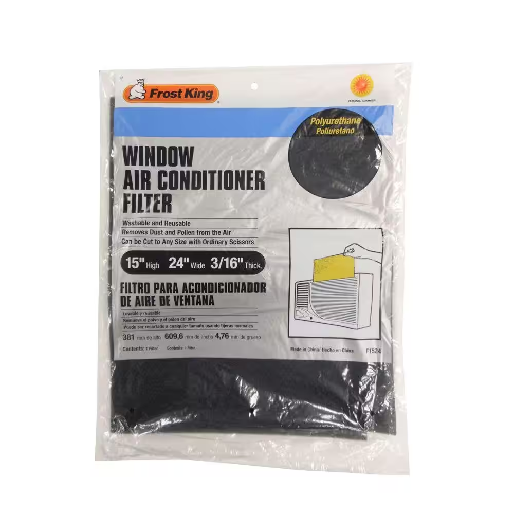 15 X 24 X 3/16 Window Air Conditioner Foam Filter