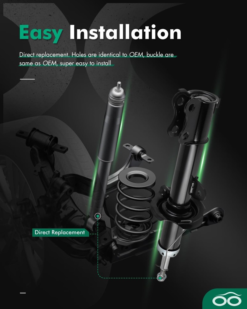 Front Shock Absorbers for Versa Versa Note 2012-2019 332152
