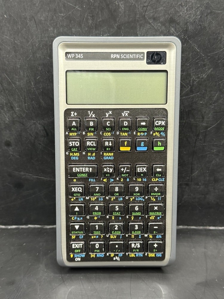 HP Programmable Scientific RPN WP 34S Calculator Tested Works Great With Case