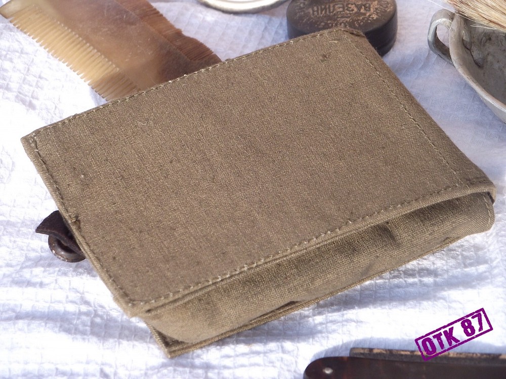 Toiletries bag #1 (model 1936?) cotton duck WW2 Soviet reproduction