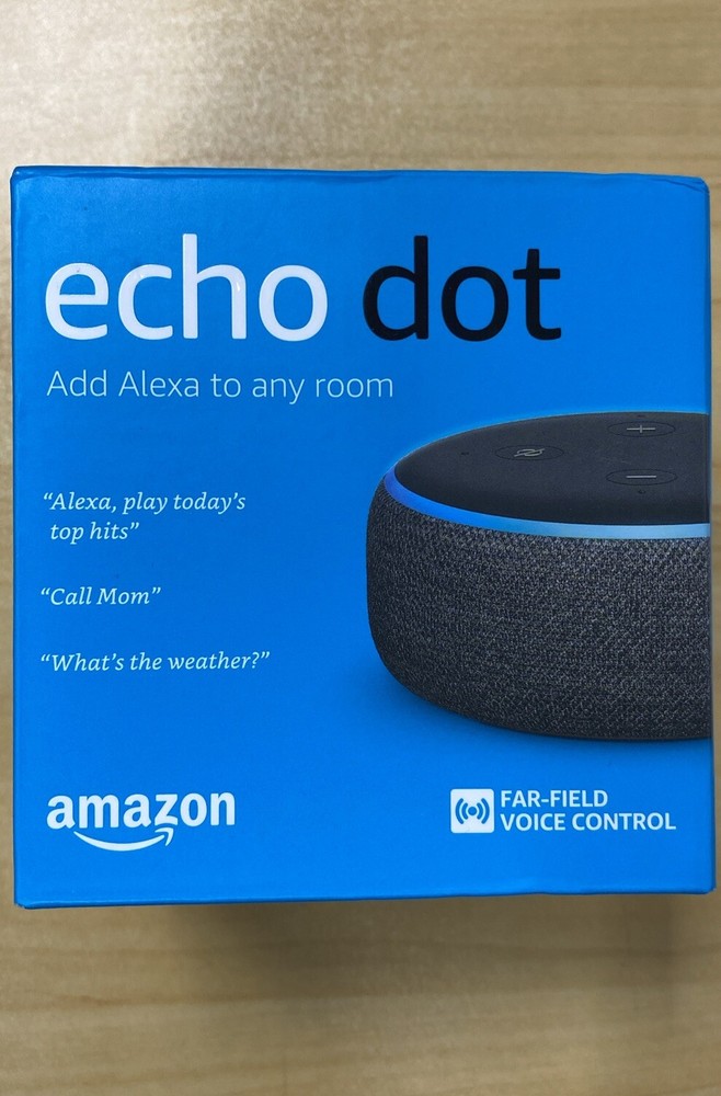 Amazon Echo Dot (3rd Generation) Smart Speaker - Charcoal