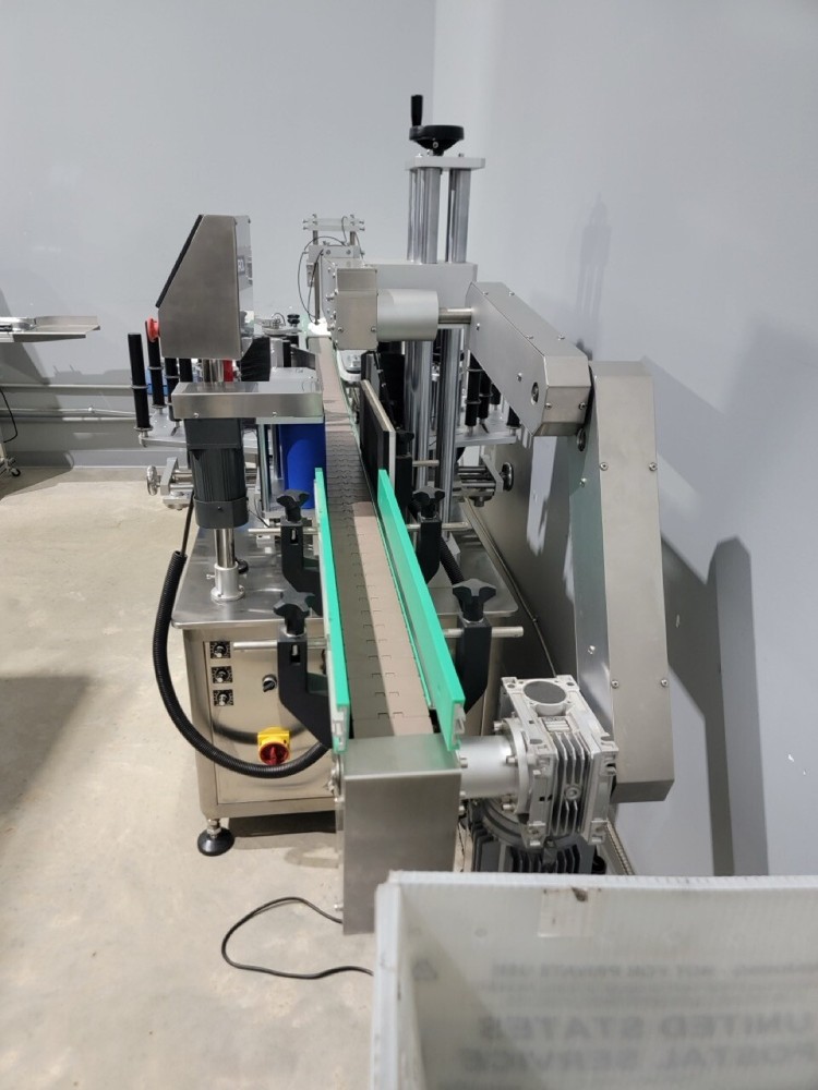 Jorestech OMICRON-2 Automatic Front and Back Labeler for Flat and Round Bottl...